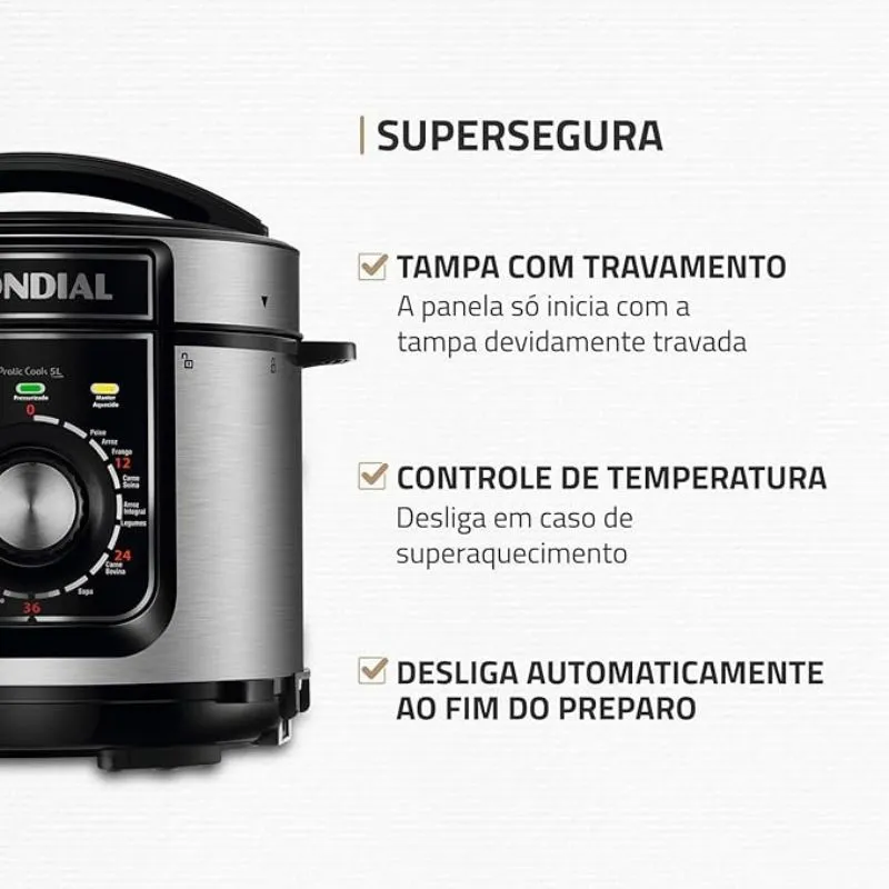 10.2 Mondial PE-48 - Melhor Panela de Pressão Elétrica