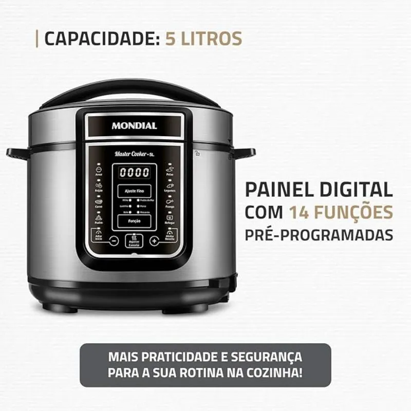 5.2 Mondial PE-38 - Melhor Panela de Pressão Elétrica