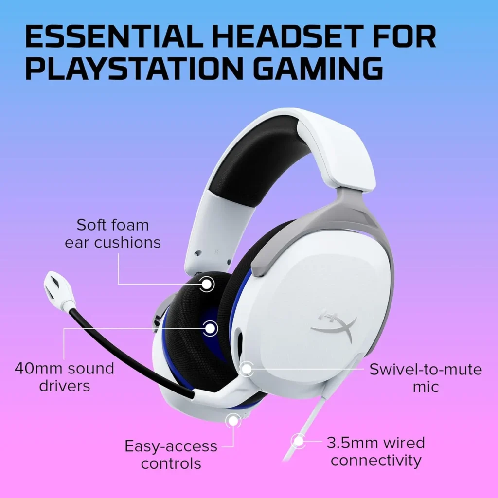 5.4 HyperX Cloud Stinger 2 Core PS5 - Melhor Headset Gamer