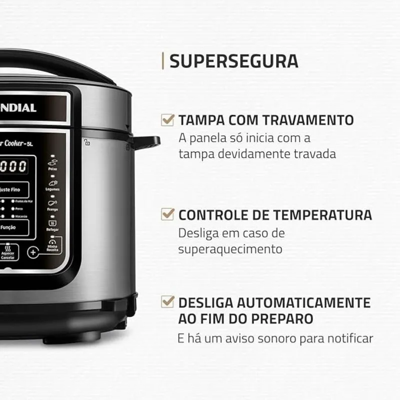 5.4 Mondial PE-38 - Melhor Panela de Pressão Elétrica