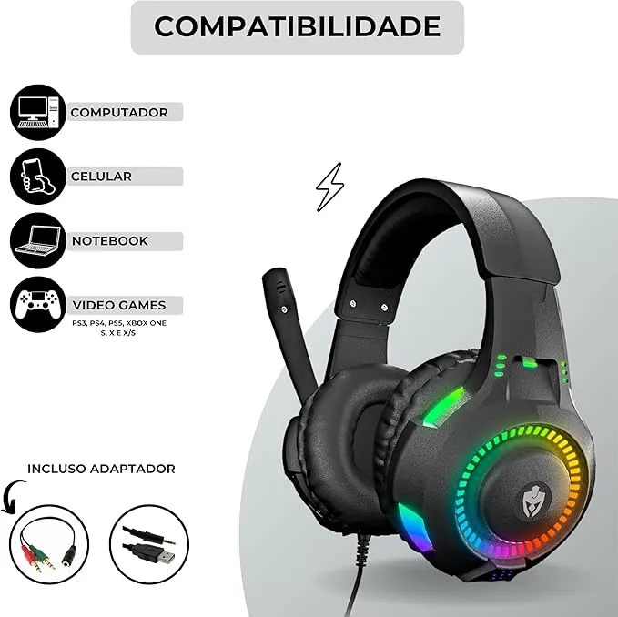 6.3 Headset Gamer Básico - Melhor Headset Gamer