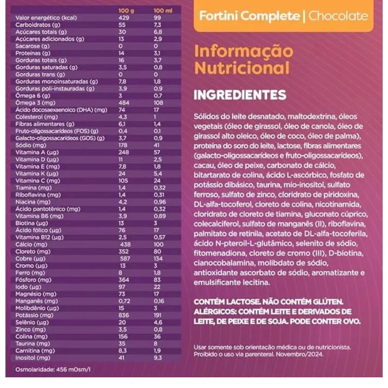 Melhor fórmula infantil em pó sem glutem danone fortini complete