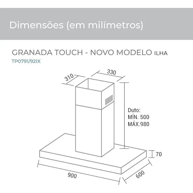 melhor coifa de ilha suggar granada inox