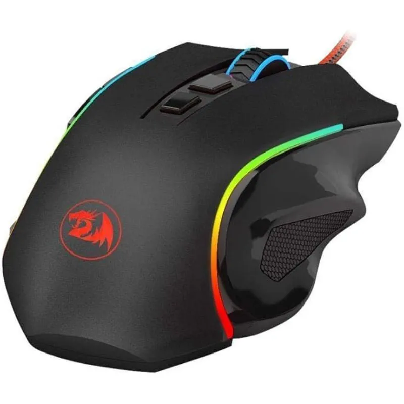 Melhor mouse gamer custo benefício Redragon GRIFFIN com LED RGB
