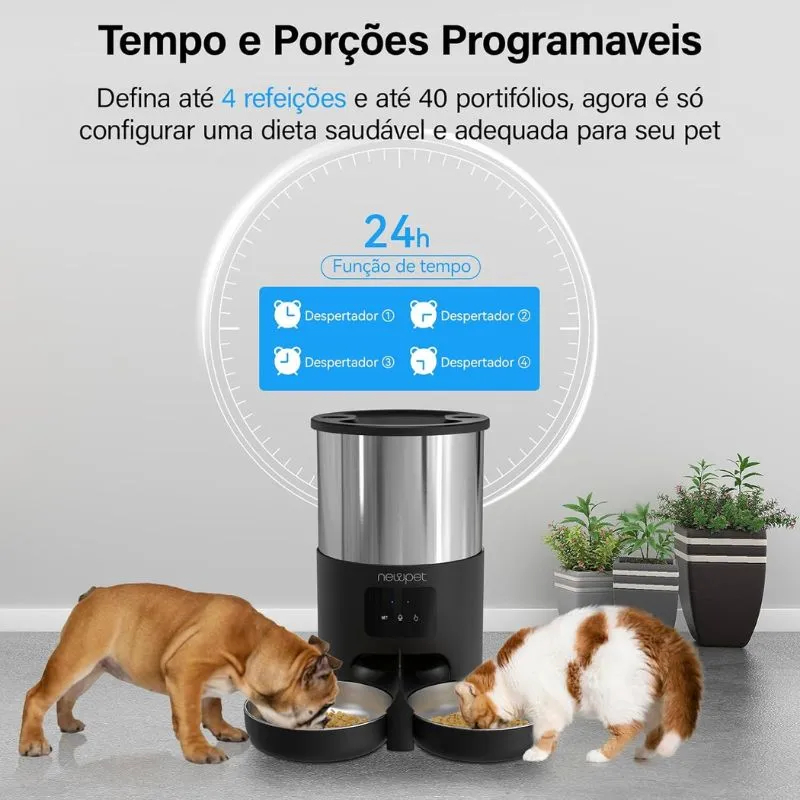 melhor alimentador automatico pet newpet