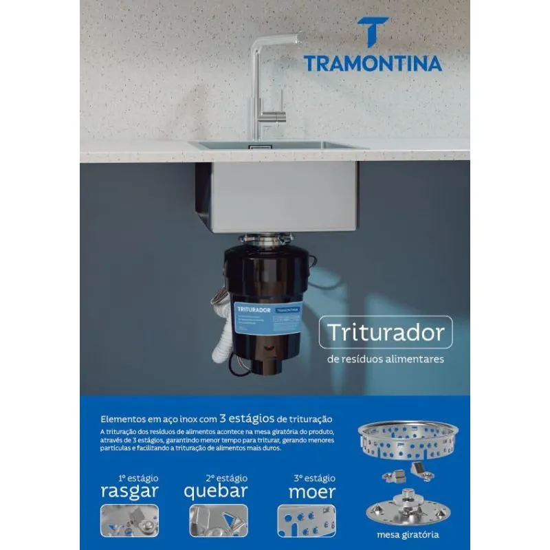 Melhor Triturador de Alimentos para Pia de 2025. 11 melhor triturador de alimentos para pia tramontina