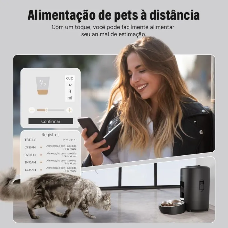 melhor alimentador automatico pet newpet