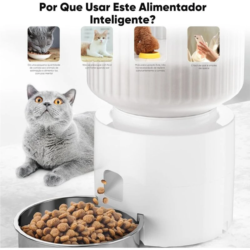 melhor alimentador automatico pet newpet